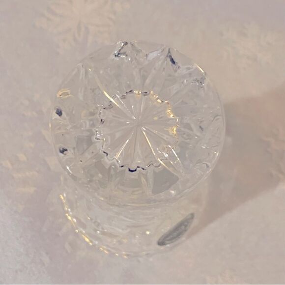 NWT Lenox Mini Crystal Bud Vase with Starburst Design 3” Gorgeous no chips - Picture 5 of 6